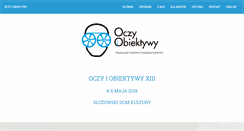 Desktop Screenshot of oczyiobiektywy.art.pl